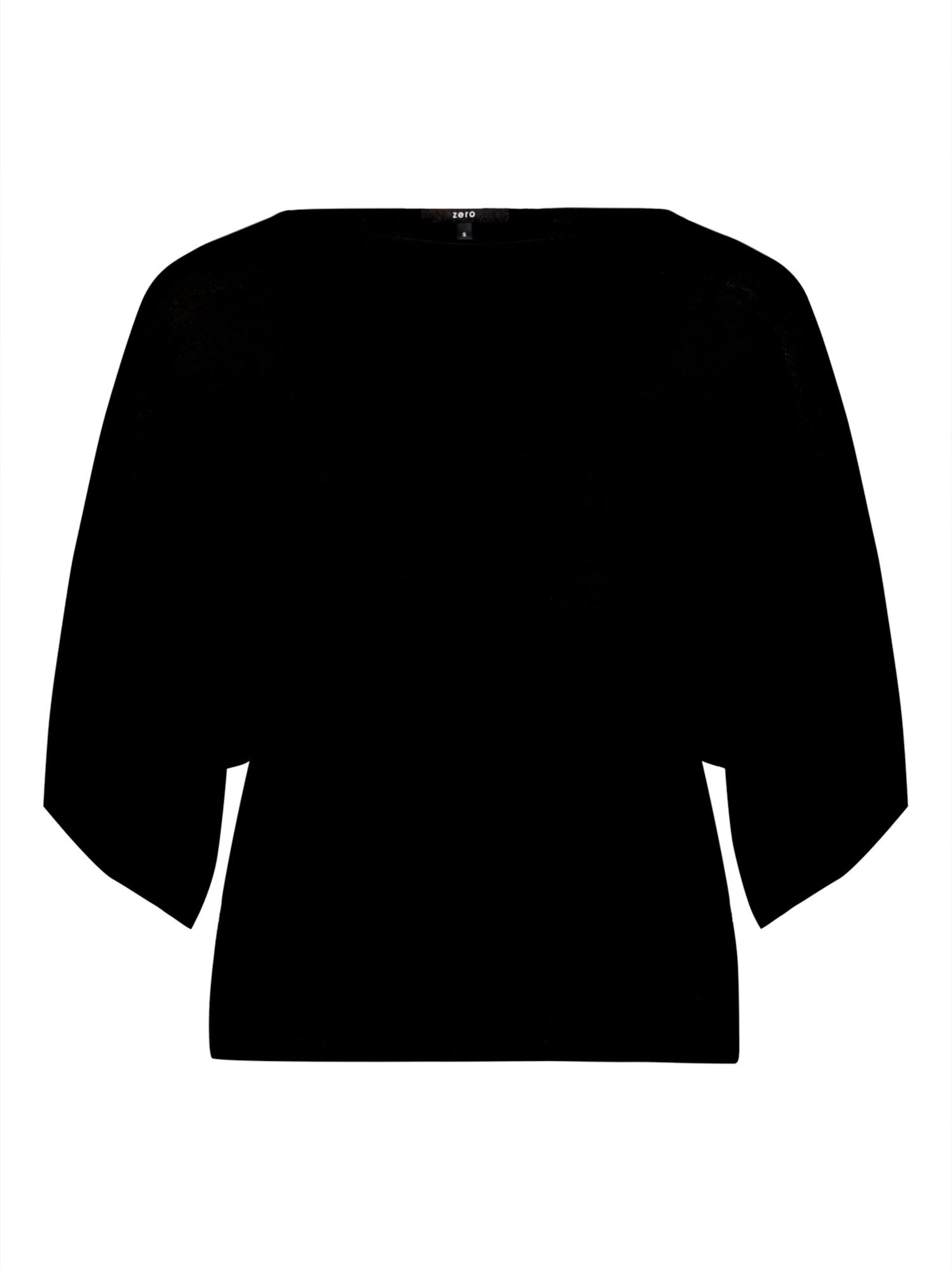 Pullover di zero in nero: frontale