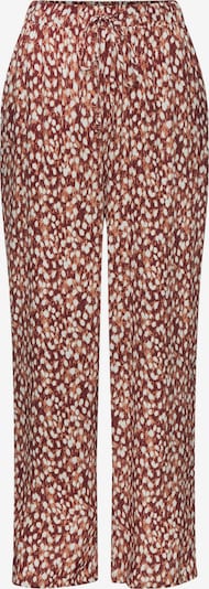 Pantaloni VIVANCE pe maro ruginiu / portocaliu / alb, Vizualizare produs