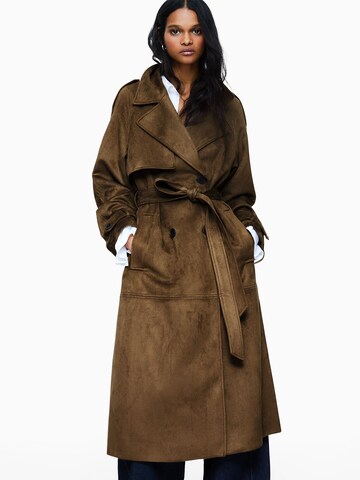 Bershka Tussenmantel in Beige: voorkant