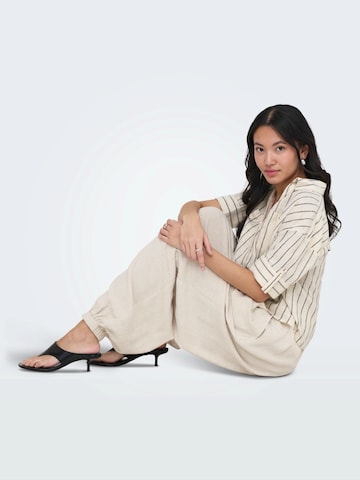 ONLY Barrel Harémové kalhoty 'ONLSIESTA' – béžová