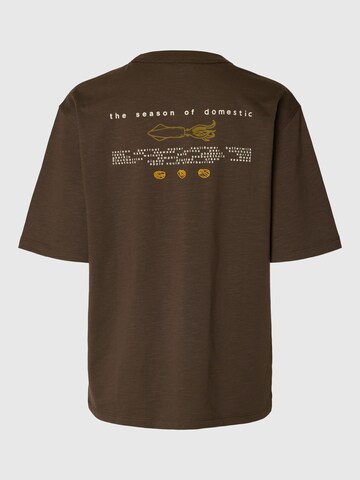 SELECTED - Camiseta en marrón
