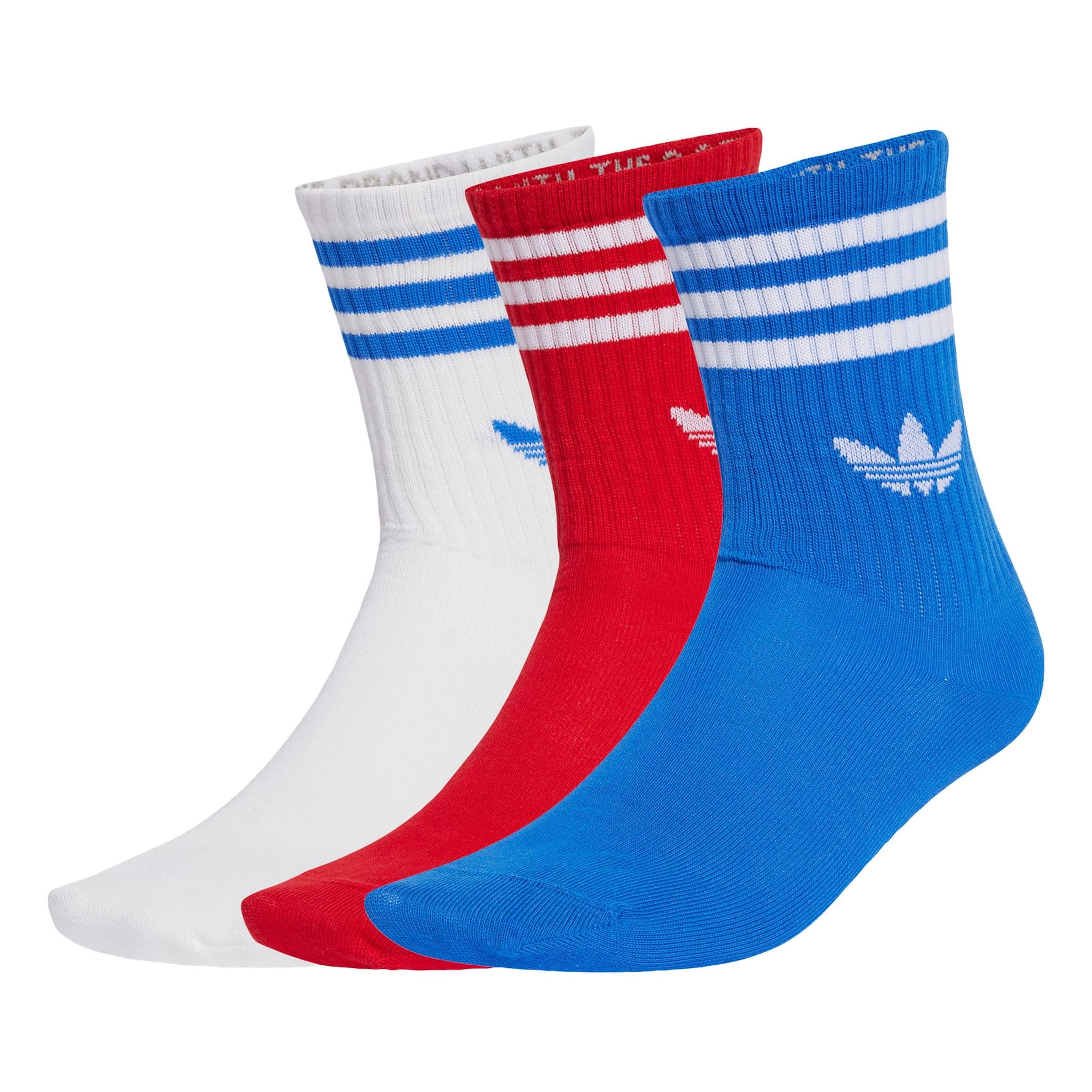 ADIDAS ORIGINALS Носки '3-Stripes Crew 3 Pairs' в Синий: спереди