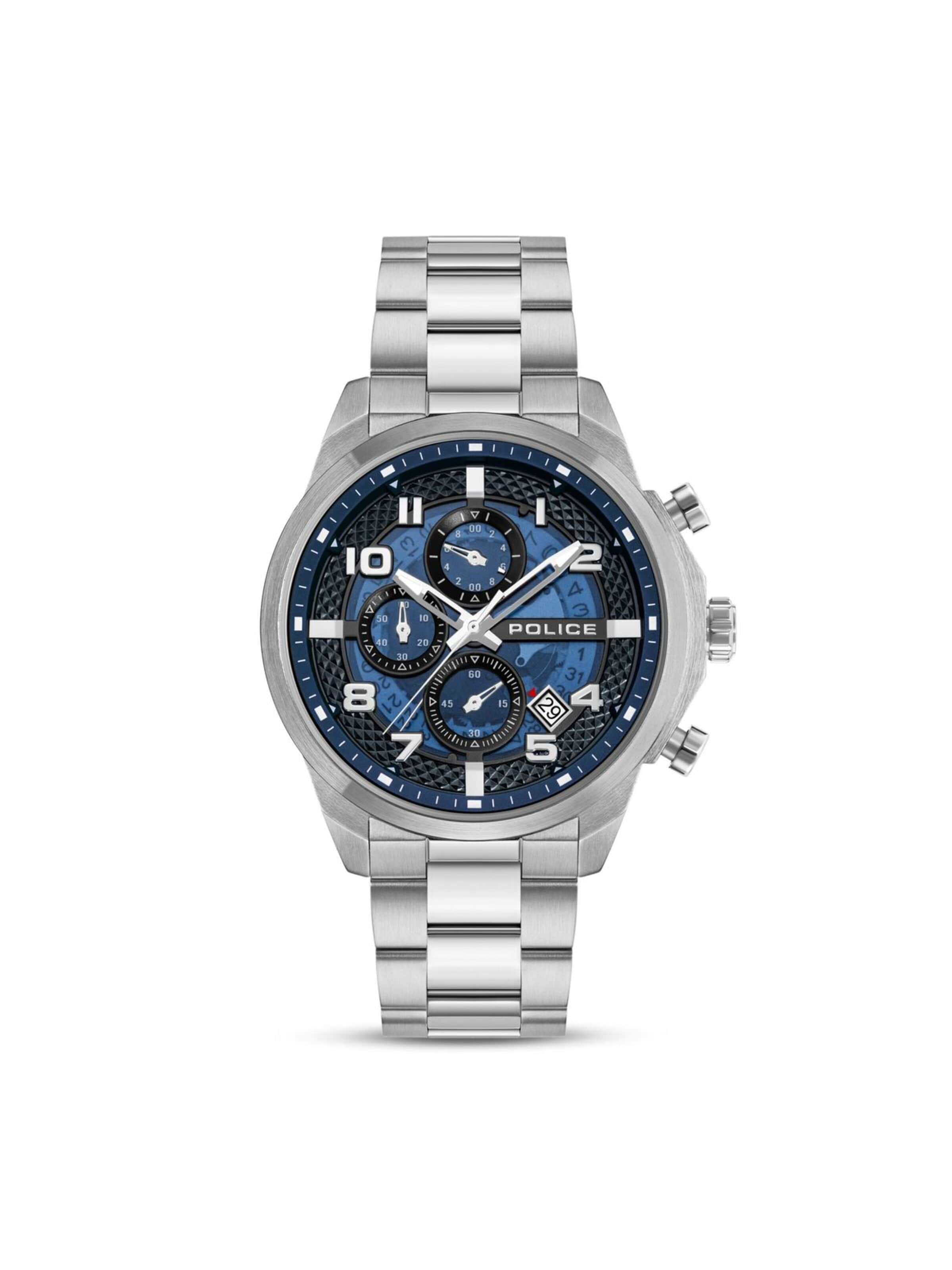 Montre à affichage analogique 'Soul' POLICE en argent : devant
