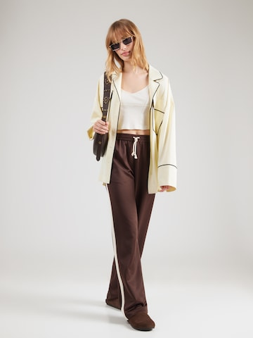 Copenhagen Studios Wide leg Παντελόνι σε καφέ