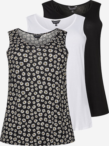 Dorothy Perkins Curve Top in Black: front