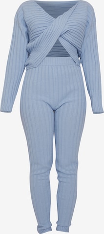 Chi Chi London Loungewear in Blue: front