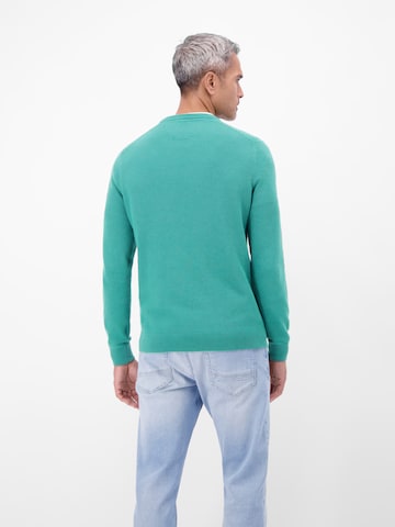 LERROS Sweatshirt in dynamischer 2-Tone-Optik in Grün