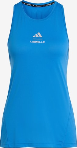 ADIDAS PERFORMANCE - Top deportivo 'Les Mills' en azul: frente