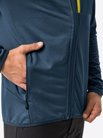 VAUDE Athletic Fleece Jacket 'Tekoa' in Blue