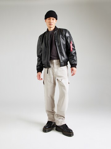 TOPMAN Loosefit Jeans i beige