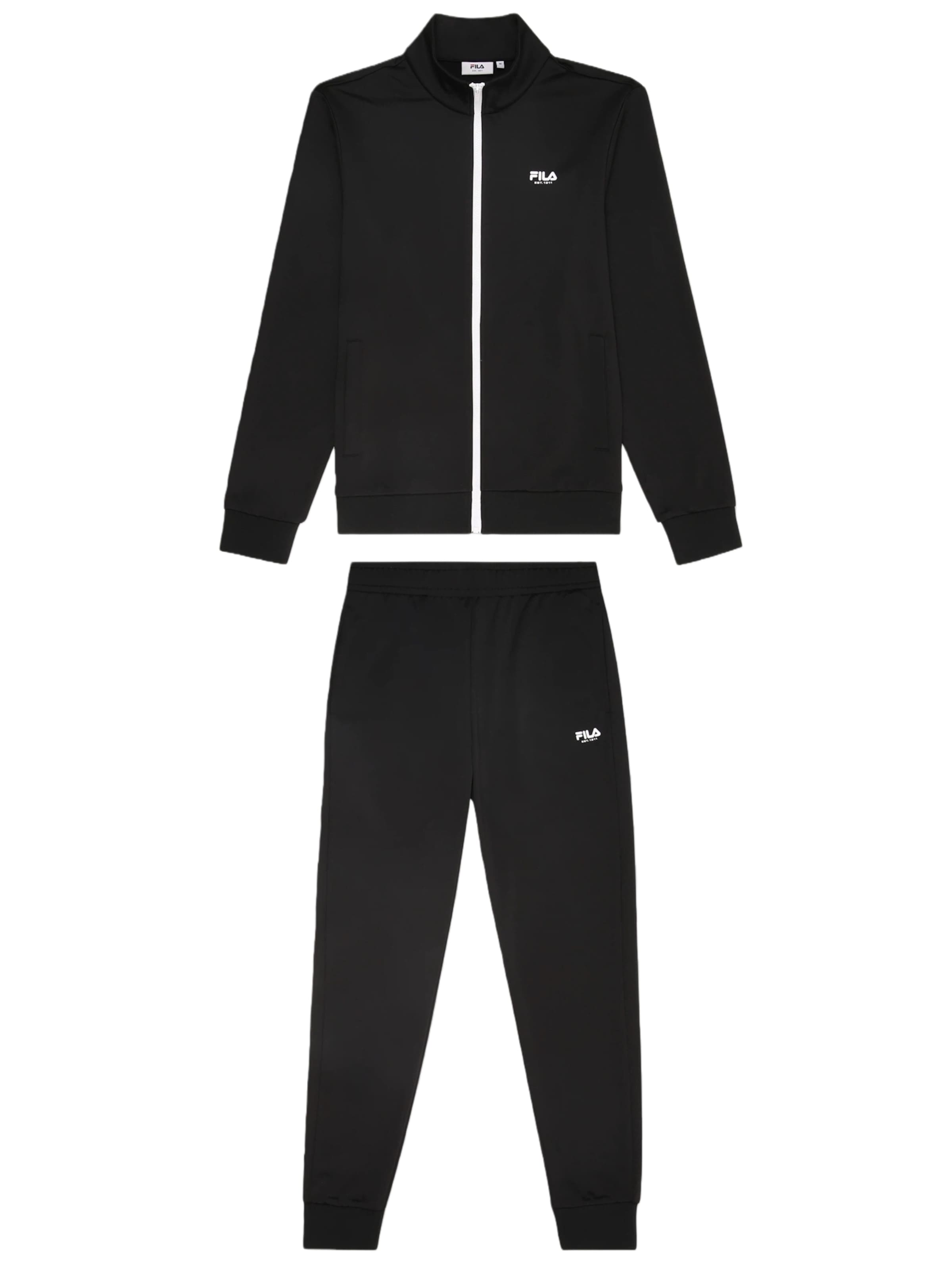 Tuta da jogging 'SALUZZO' di FILA in nero: frontale