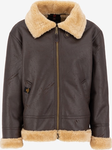 Giacca invernale 'B3 FL' di ALPHA INDUSTRIES in marrone: frontale