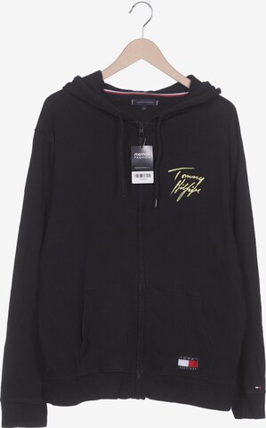 TOMMY HILFIGER Sweatshirt & Zip-Up Hoodie in XL in Black: front