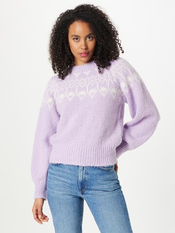 Pullover 'NYLA' di PIECES in lilla: frontale