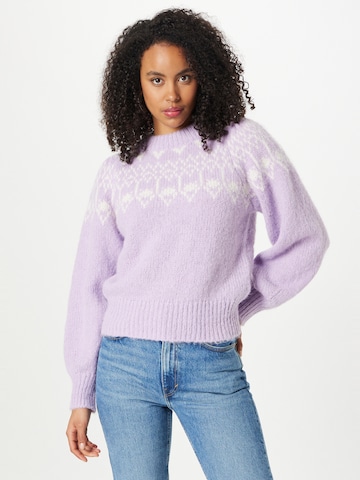 PIECES Pullover 'NYLA' i lilla: forside