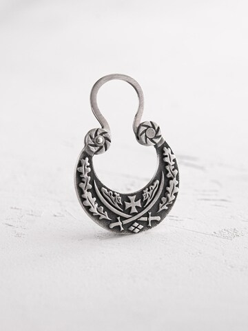 REYTEL - Pendientes 'SABERS' en plata: frente