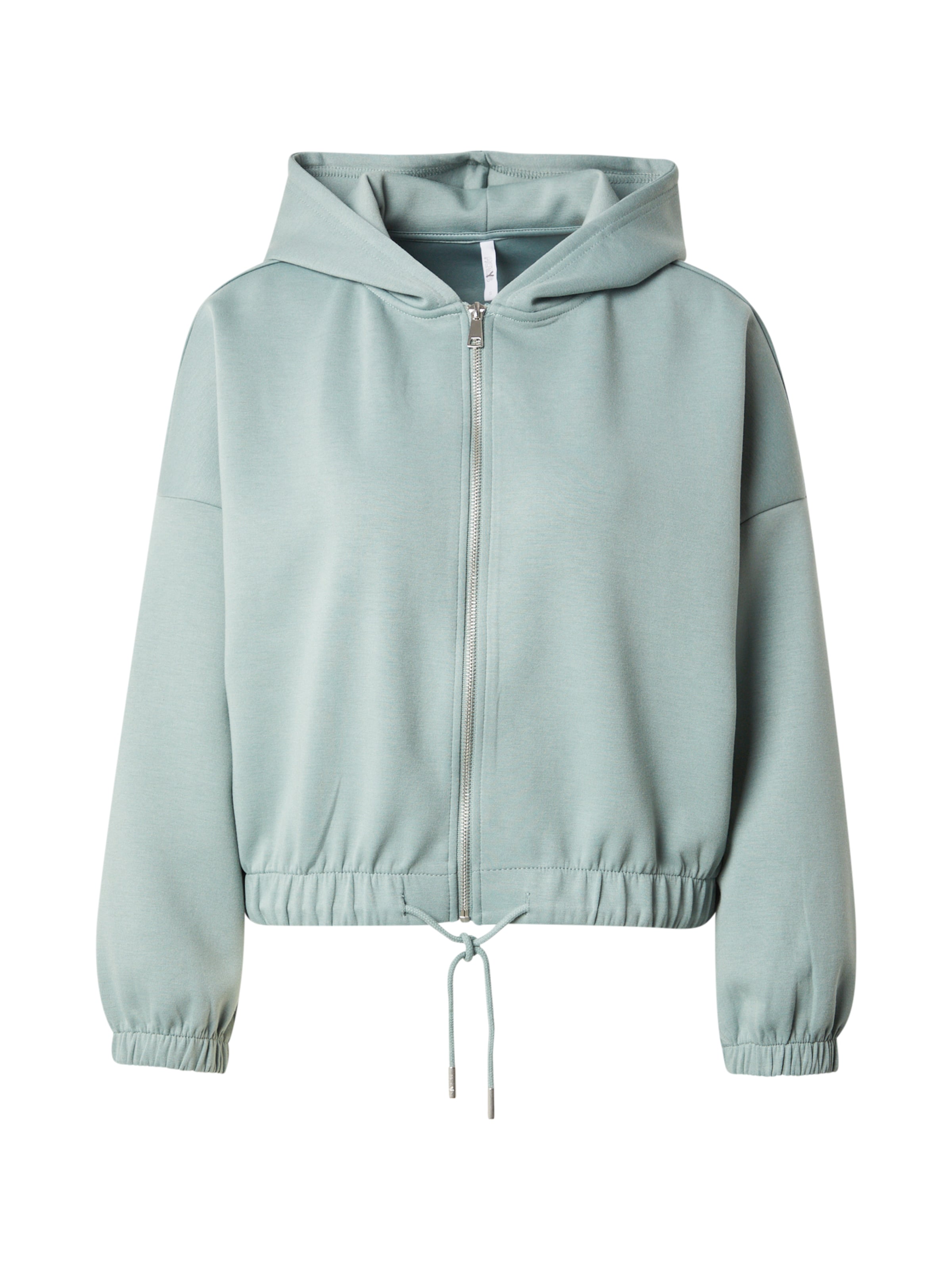 Hailys - Sudadera con cremallera 'Li44lly' en verde: frente