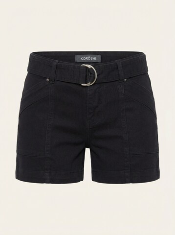 Slimfit Jeans de la KOROSHI pe negru: față