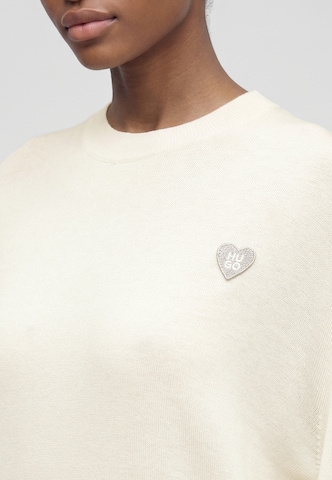 Pullover 'Sessiria' di HUGO in bianco