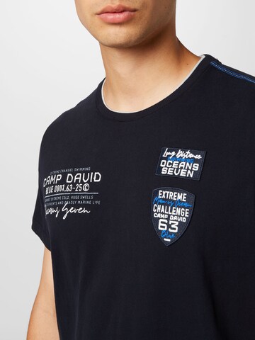 CAMP DAVID Shirt 'Ocean´s Seven I' in Blauw