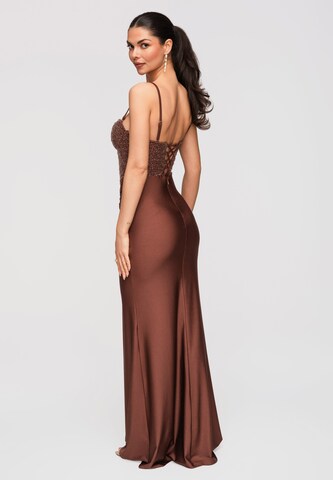 Ombre Abendkleid in Braun