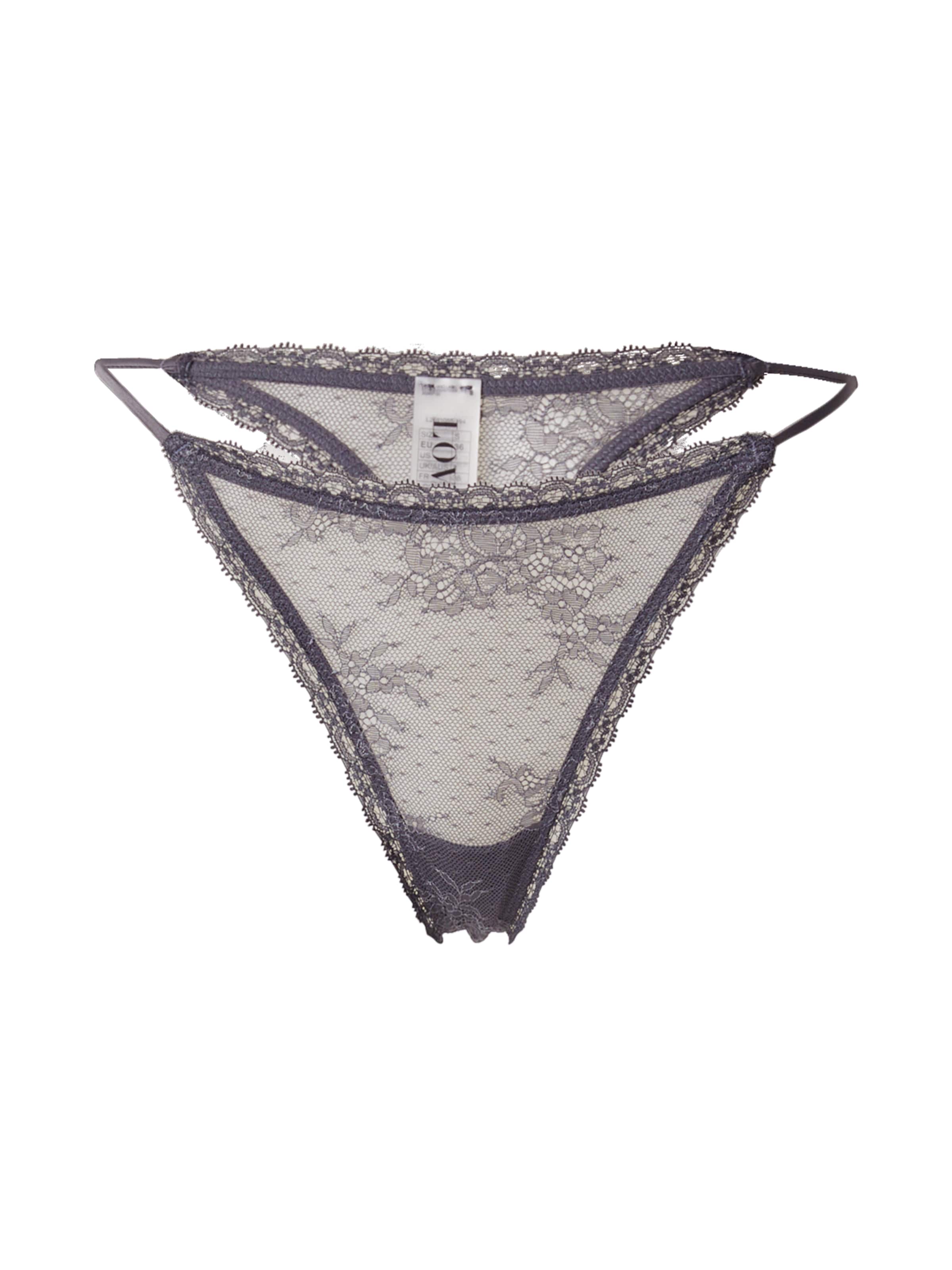 pelēks LOVE Stories Stringu biksītes 'Roomie': no priekšpuses