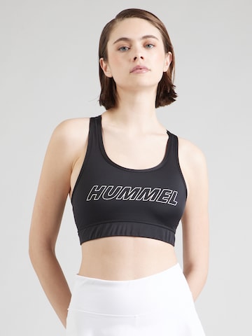 Hummel - Soutien Bustier Soutien de desporto 'Tola' em preto: frente