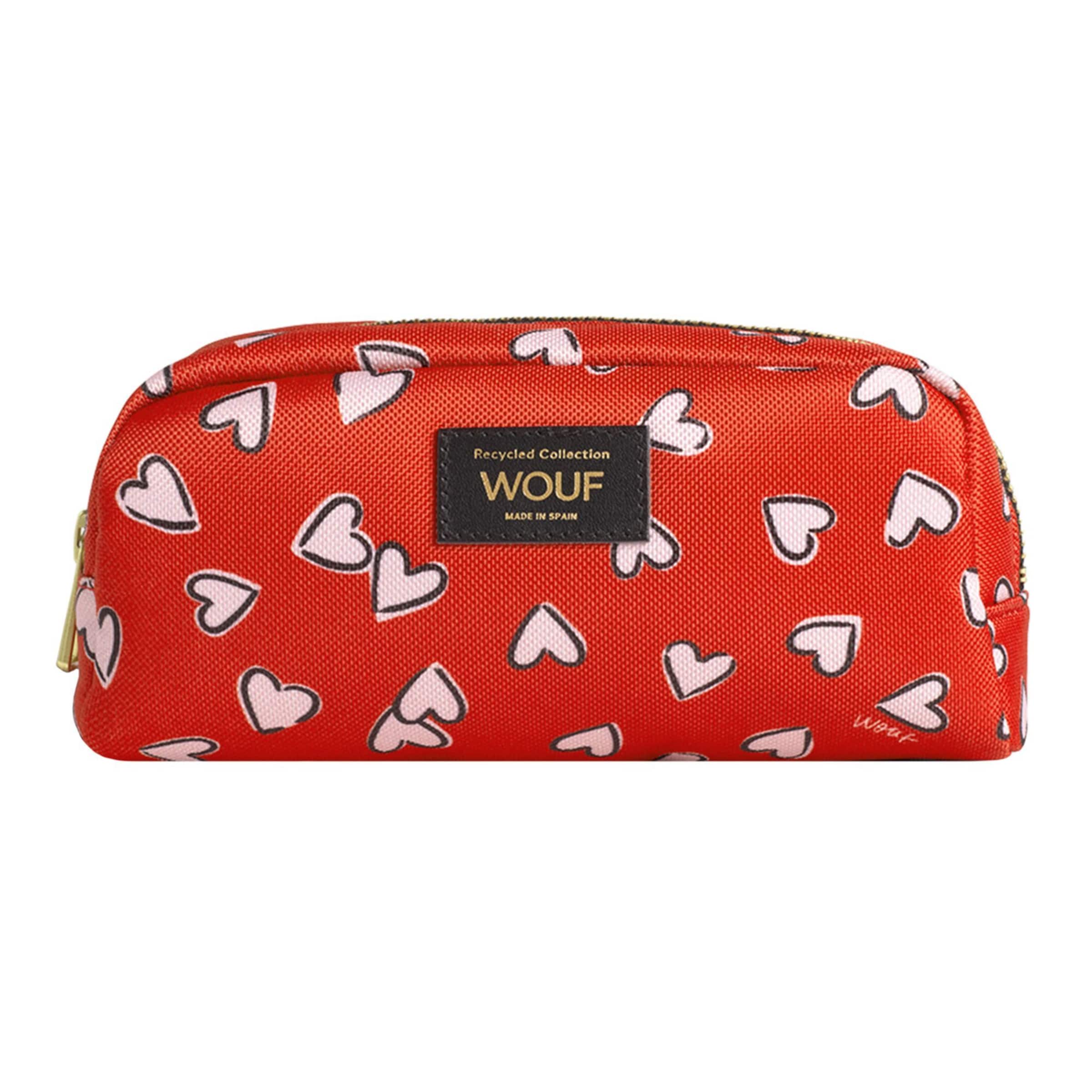 Wouf Make up tas in Rood: voorkant