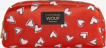 Beauty case di Wouf in rosso: frontale
