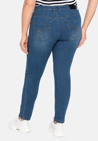 SHEEGO Skinny Jeans in Blauw