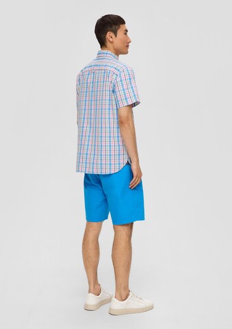 s.Oliver Regular Fit Hemd in Blau: Rückseite