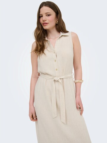 ONLY Shirt Dress 'ONLSIESTA' in Beige