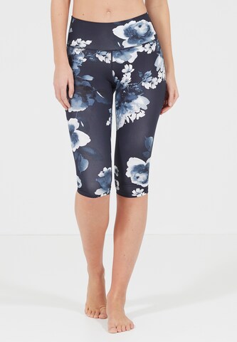 Athlecia Slimfit Funktionstights 'FRANZ' in Blau: Vorderseite