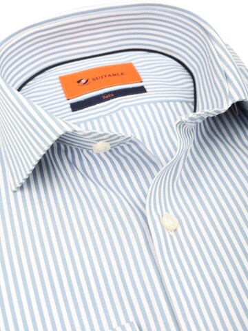 Coupe slim Chemise Suitable en bleu