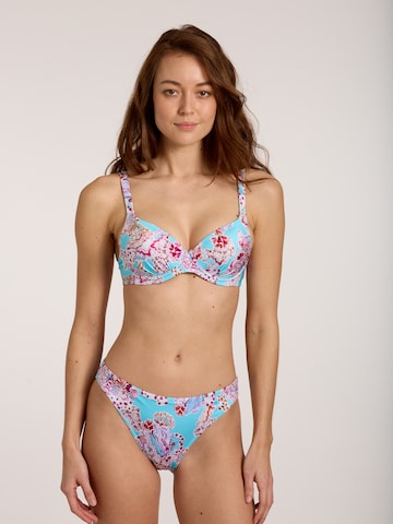 OLYMPIA T-Shirt Bikini in Blau: Vorderseite
