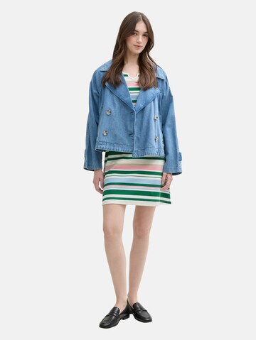 TOM TAILOR DENIM Kleid in Weiß