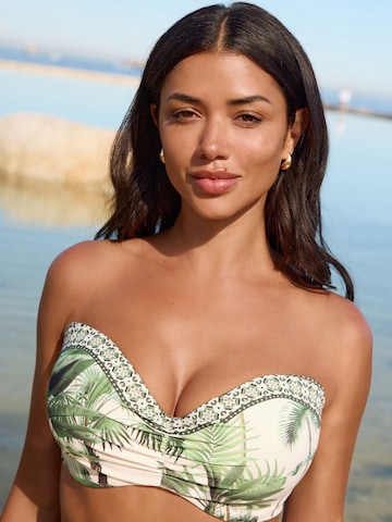 balts Next Bandeau Bikini augšdaļa: no priekšpuses