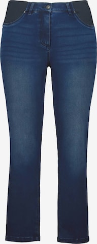 Slimfit Jeans 'Sammy' de la Ulla Popken pe albastru: față