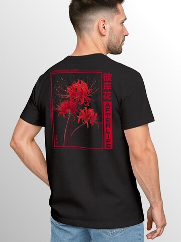 Neverless Shirt 'Spider Lilies' in Black