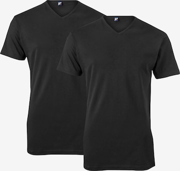 Maillot de corps 'VERMONT Stretch V-Neck' alan red en noir : devant