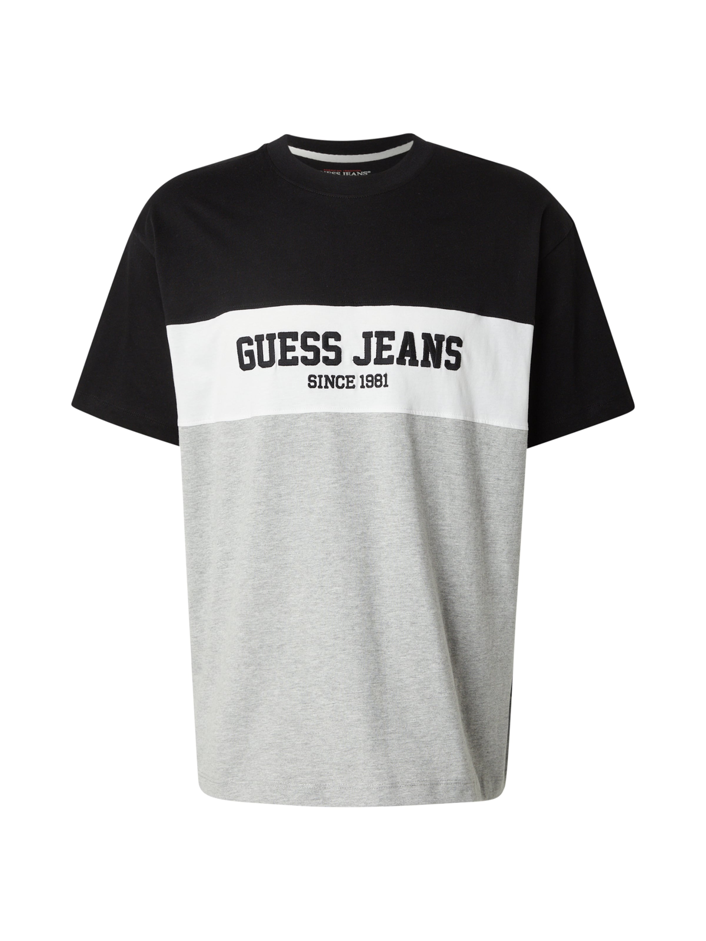 GUESS JEANS Póló - szürke: elől
