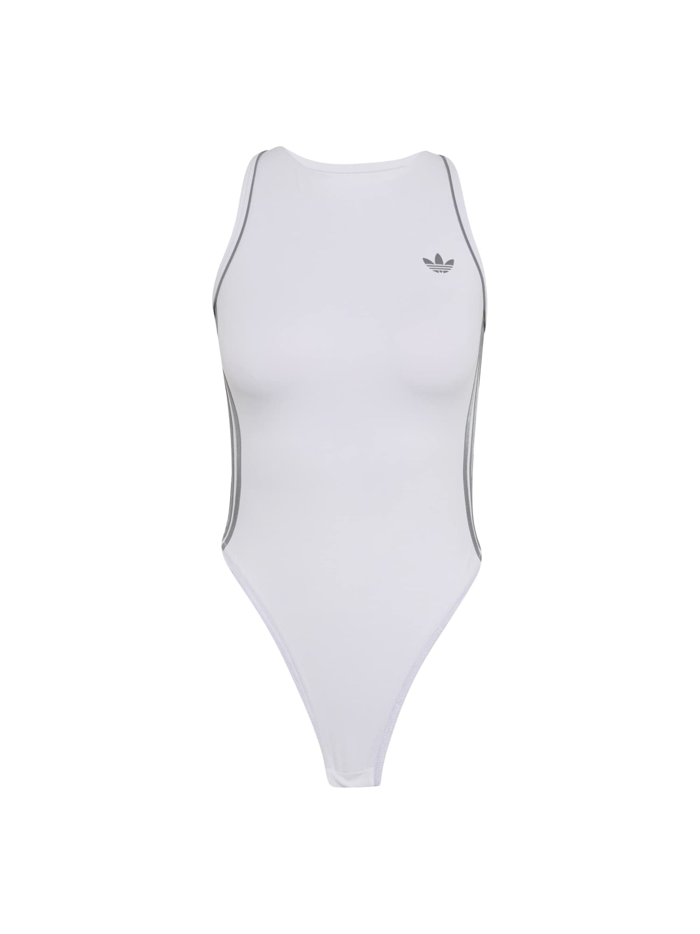 Body sportivo in XS ADIDAS PERFORMANCE di colore grigio argento / bianco, Visualizzazione prodotti