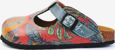 Goby Sabots 'Women shoes Goby-Calceo mules CAL1505 Peace and Love' en 35/Regular en mélange de couleurs, Vue avec produit