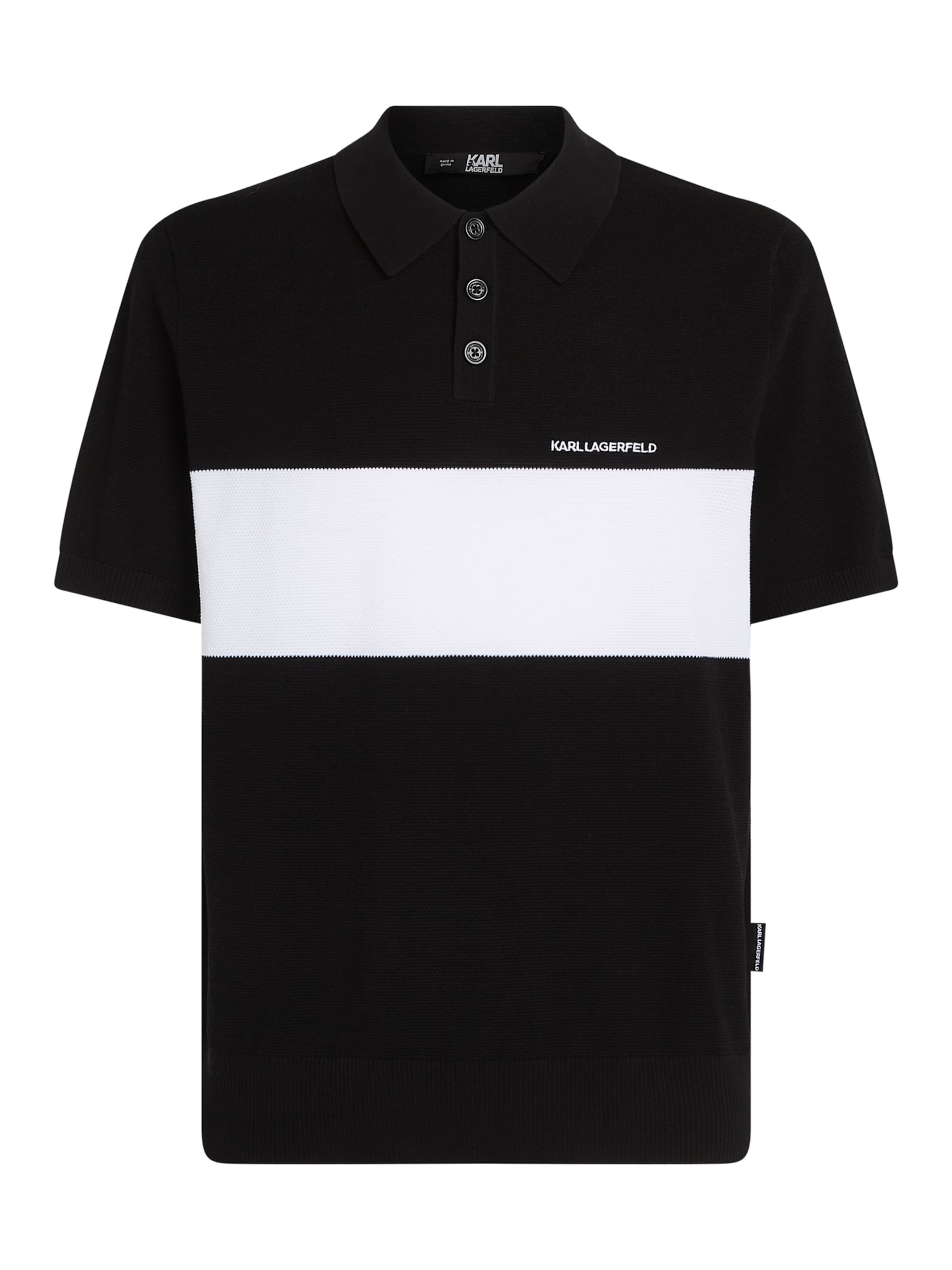 Karl Lagerfeld T-shirt i svart: framsida