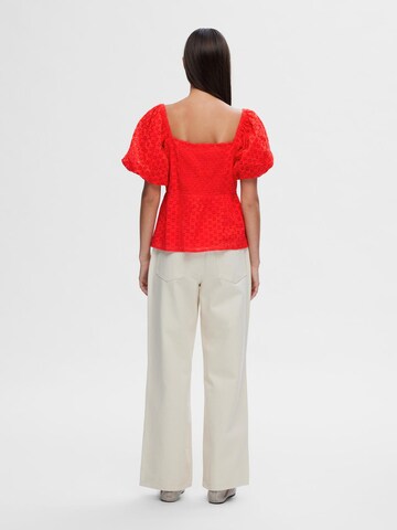 SELECTED FEMME Blouse 'Anelli' in Rood