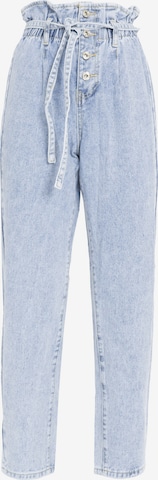 Influencer Tapered Jeans in Blue: front