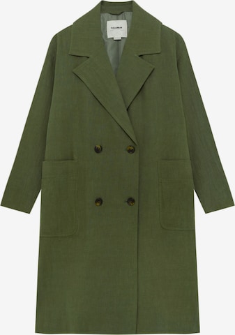 Pull&Bear Overgangsfrakke i grøn: forside