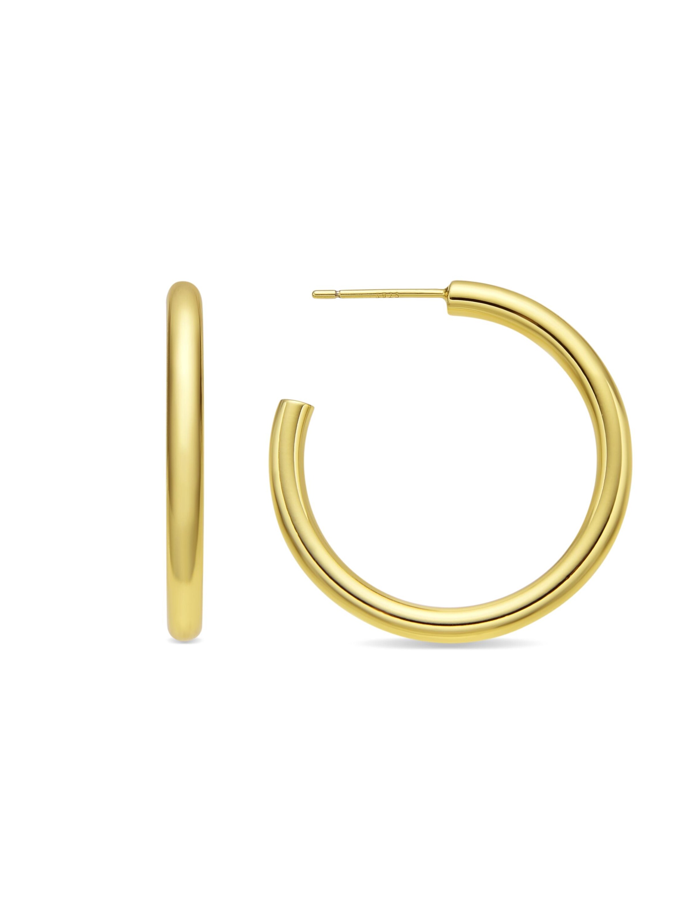 Luxenter - Pendientes 'Hudak' en oro: frente