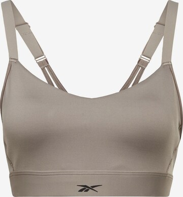 Reggiseno sportivo di Reebok in grigio: frontale