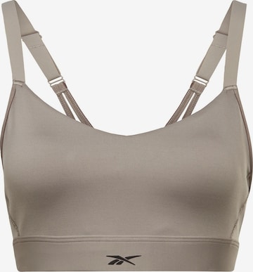 Bustier Soutien-gorge de sport Reebok en gris : devant